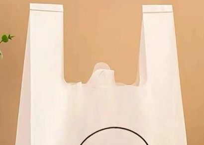 Sacos de transporte de coletes de plástico em HDPE LDPE T-shirts de plástico branco Sacos de compras