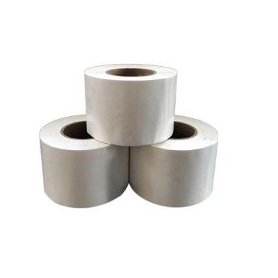 LDPE fita de enrolamento encolhida branca 100mm largura 30m comprimento com núcleo de plástico de 3'
