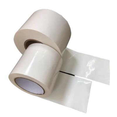 LDPE fita de enrolamento encolhida branca 100mm largura 30m comprimento com núcleo de plástico de 3'
