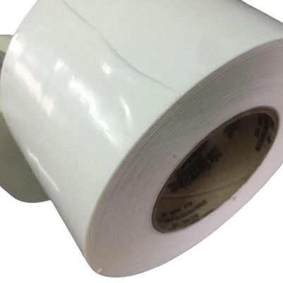 LDPE fita de enrolamento encolhida branca 100mm largura 30m comprimento com núcleo de plástico de 3'