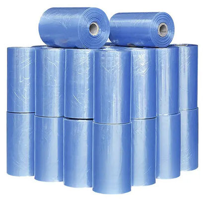 Película PVC de cloreto de polivinil azul transparente de 30 microns, rolos de revestimento de PVC que encolhem-se por calor