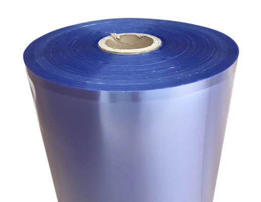 19 Microns Clear PVC Shrink Wrap Film Roll Centerfold Redução de temperatura baixa