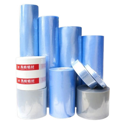 Película de revestimento de PVC azul transparente Resistência à tração ≥ 45Mpa 350 mm-810 mm