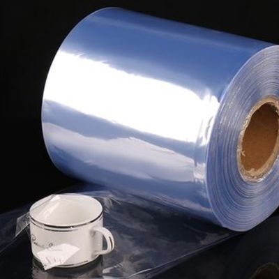 Rolo de filme de embalagem de PVC de encolhimento térmico transparente