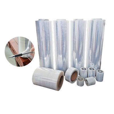 50 mm Folha de LDPE suave de filme de alongamento transparente para envolvimento de máquina