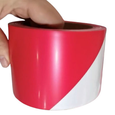 80 - 150 Microns Filtro de Proteção PE LDPE HDPE fita de aviso vermelho-branco