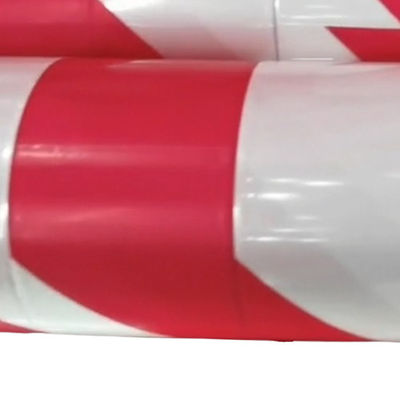 80 - 150 Microns Filtro de Proteção PE LDPE HDPE fita de aviso vermelho-branco