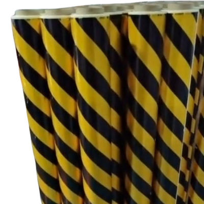 Filtro adesivo de proteção PE fita adesiva de advertência preta amarela ISO9001 SGS CE ROHS aprovado
