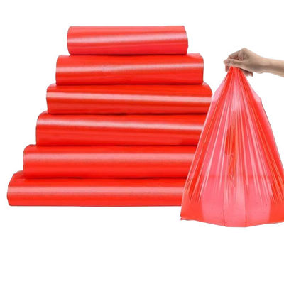 Sacos de transporte de coletes de plástico reutilizáveis de tamanho médio, HDPE, LDPE, T-shirt colorido