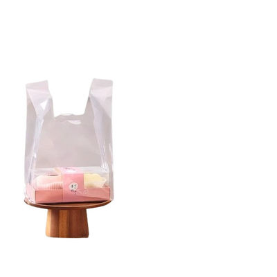 Contacto com alimentos T-Shirt poli-claro Bolsas de plástico de mantimentos Vestido de polietileno