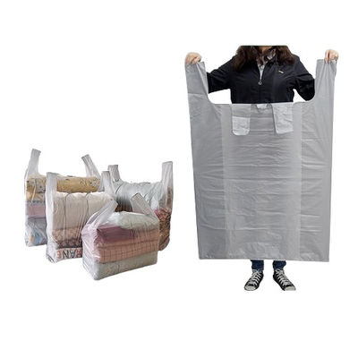 Sacos de transporte de coletes de plástico pesados de 30 μm LDPE para restaurantes