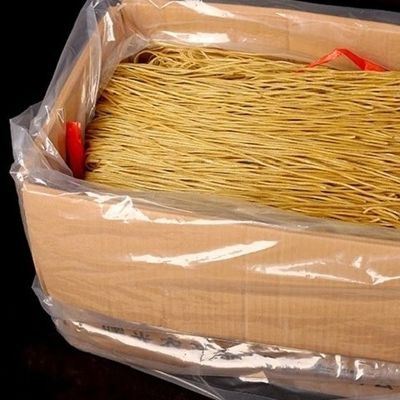 Saco de embalagem de cartão de plástico PE de fundo quadrado saco de plástico interno transparente