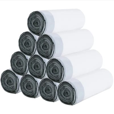 LDPE Saco de lixo de corda de tração 0,04 mm Espessura Liner da lata de resíduos em rolo