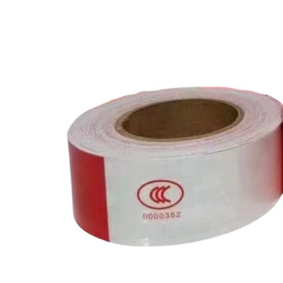 Tela de aviso vermelho e branco impressa Tela de aviso e marcação BOPP