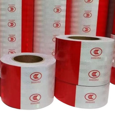 Tela de aviso vermelho e branco impressa Tela de aviso e marcação BOPP
