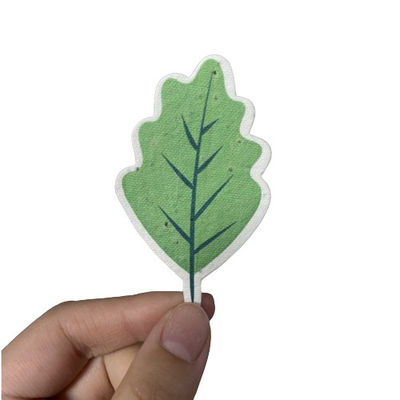 Papel de sementes embutido de plantação personalizado Nota Tags Papel de sementes reciclado